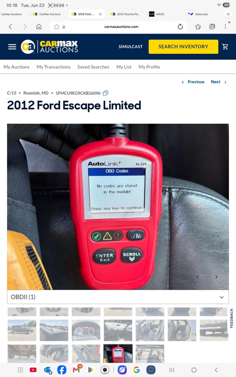 2012 Ford Escape Limited